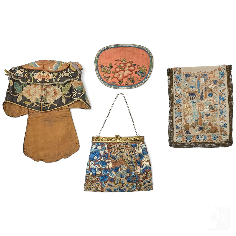 清晚期 綉品一組 | A LARGE COLLECTION OF EMBROIDERED SILK PANELS AND OTHER ITEMS - 图3